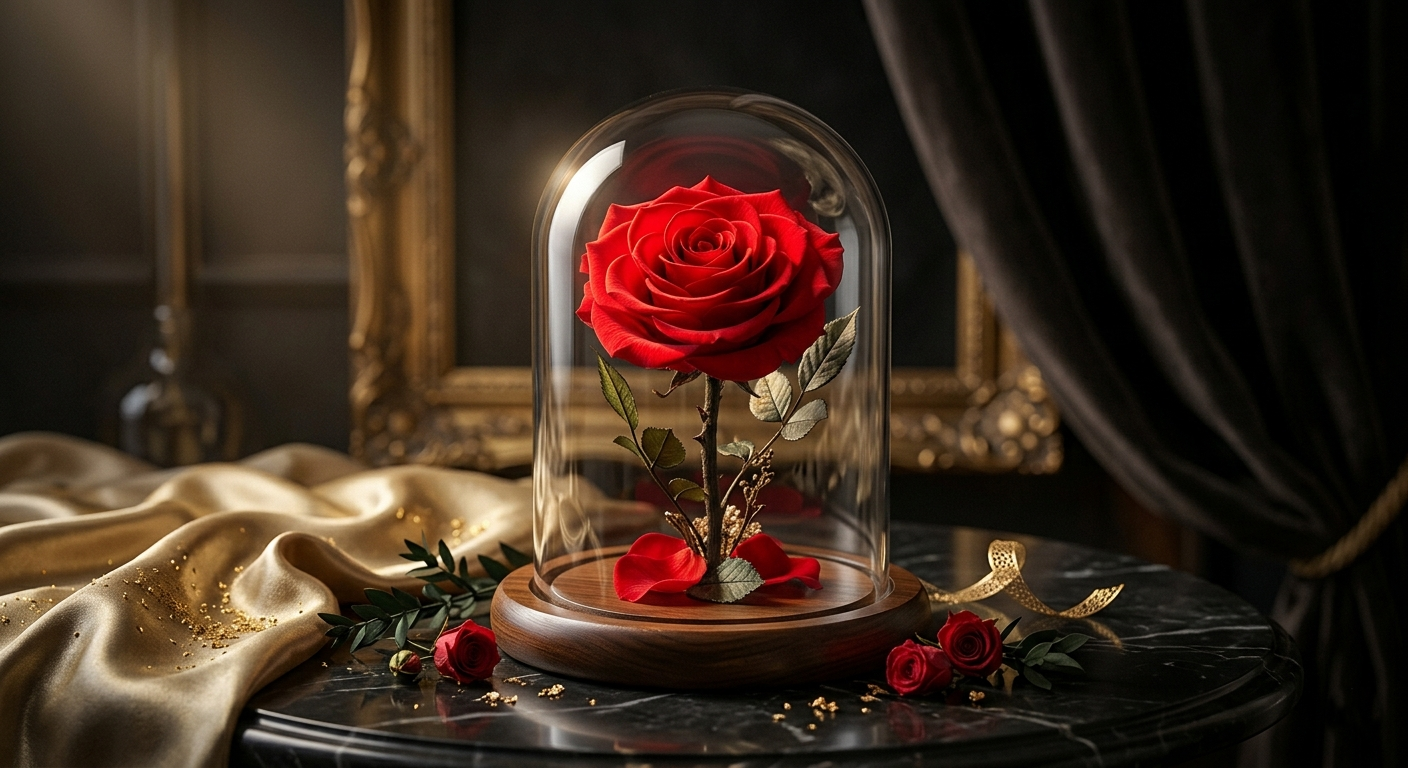 Eternal Rose Glass Dome