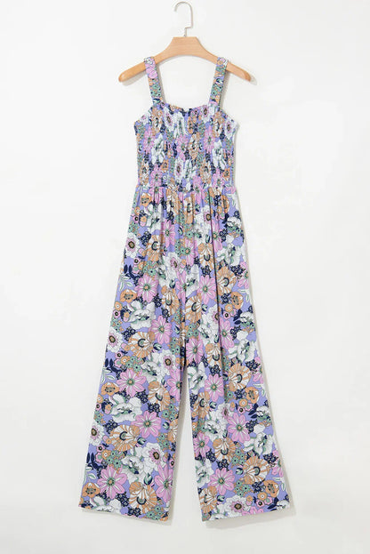 BloomDrape™ - Floral Wide Leg Jumpsuit