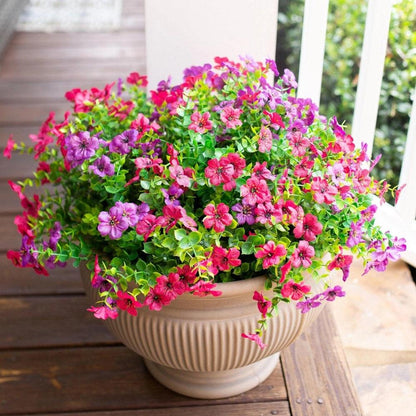 Everbloom Porch & Patio Co. — 12-Bundle Silk Daisy & Eucalyptus Flower Set