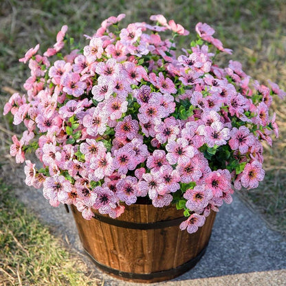 Everbloom Porch & Patio Co. — 12-Bundle Silk Daisy & Eucalyptus Flower Set