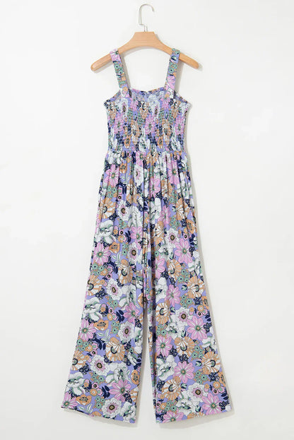 BloomDrape™ - Floral Wide Leg Jumpsuit