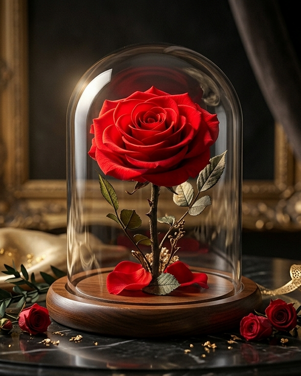 Eternal Rose Glass Dome