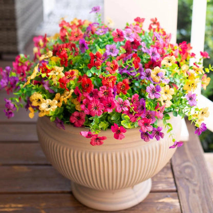 Everbloom Porch & Patio Co. — 12-Bundle Silk Daisy & Eucalyptus Flower Set