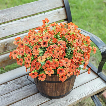 Everbloom Porch & Patio Co. — 12-Bundle Silk Daisy & Eucalyptus Flower Set