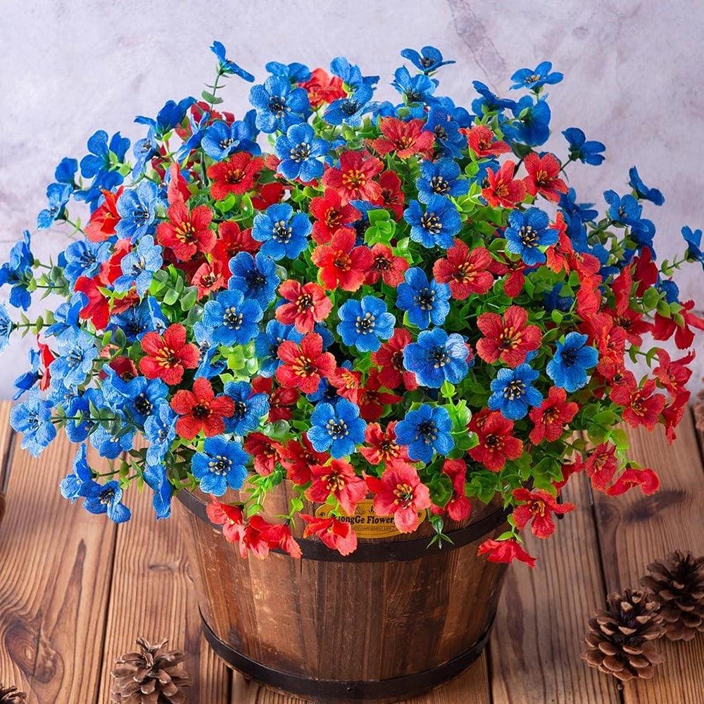 Everbloom Porch & Patio Co. — 12-Bundle Silk Daisy & Eucalyptus Flower Set