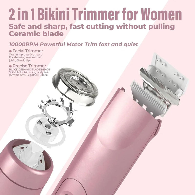 Velura 2-in-1 Bikini Trimmer for Women